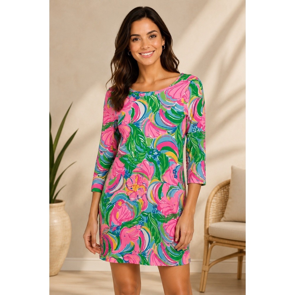 Lilly Pulitzer Women's Ophelia Swing Dress with Elephant Monkey Lion XS